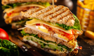 Veg. Cheese Club Sandwich